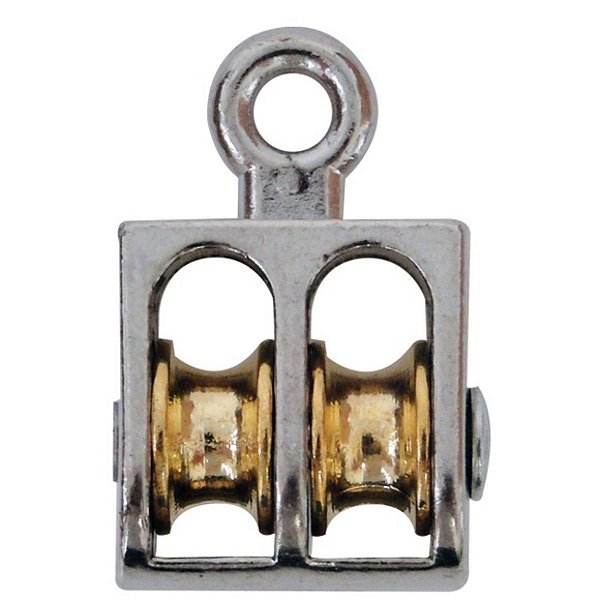 Moitão Duplo Metal Para Varal 1 Peça