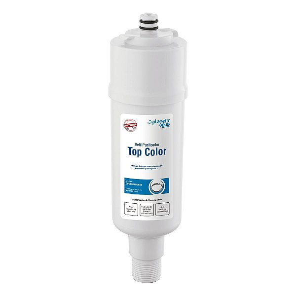 Filtro Refil Planeta Água, Top Color. Compatível com Purificador Colormaq