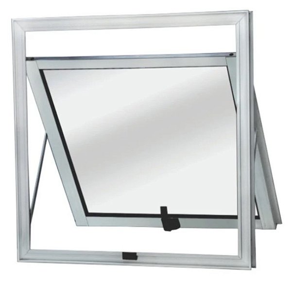 Janela Maxim Ar Alumínio Natural 60cm X 60cm *