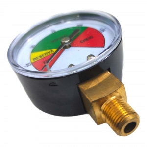 Manômetro Colorido Medidor De Pressão 150Psi Rosca 1/8 Npt