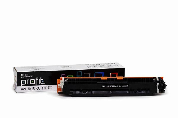 CARTUCHO TONER COMPATIVEL CE310A/CF350A PRETO | CP1025 M175 M176 M177 M275 | 1.3K PROFIT