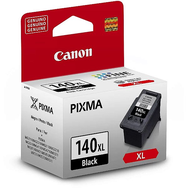 Cartucho p/Canon 11ml preta PG-140 XL 5200B001AB Canon CX 1 UN