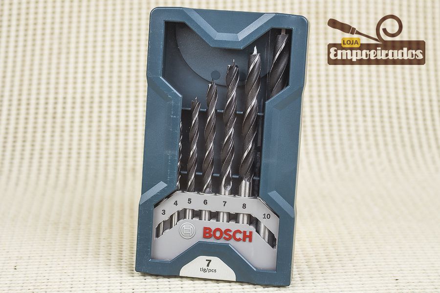 Brocas para Madeira Bosch - Kit com 7 peças