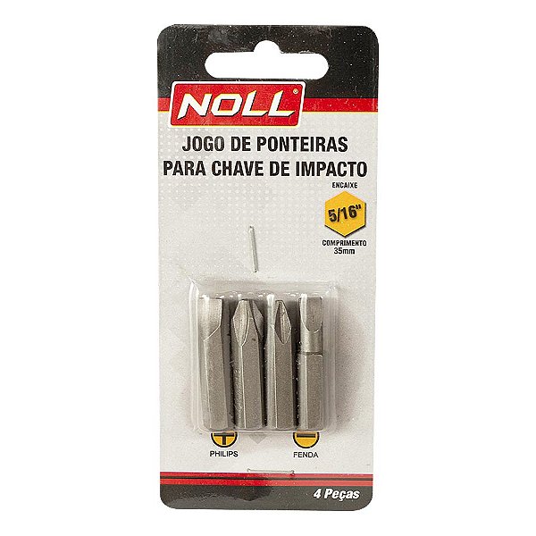 Jogo de Ponteiras para Chave de Impacto 5/16" com 4 peças - Amatools