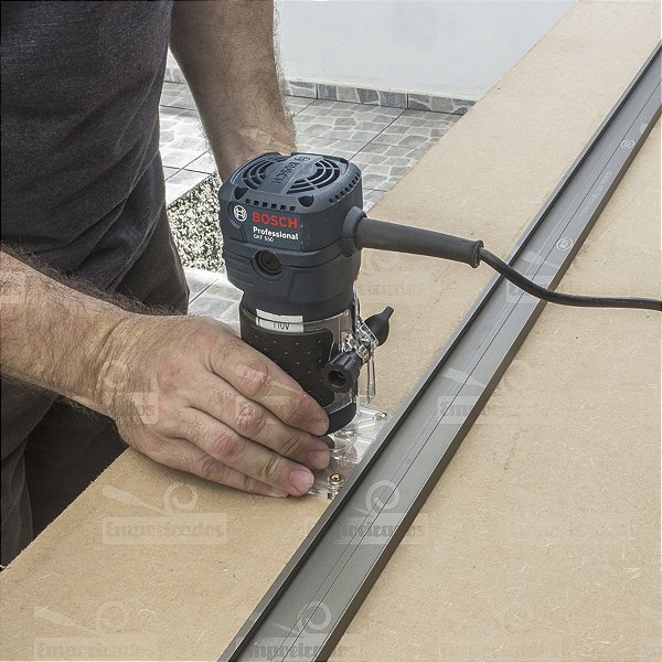 Trilho Guia para Serra Circular 1m com 2 Grampos - LCM