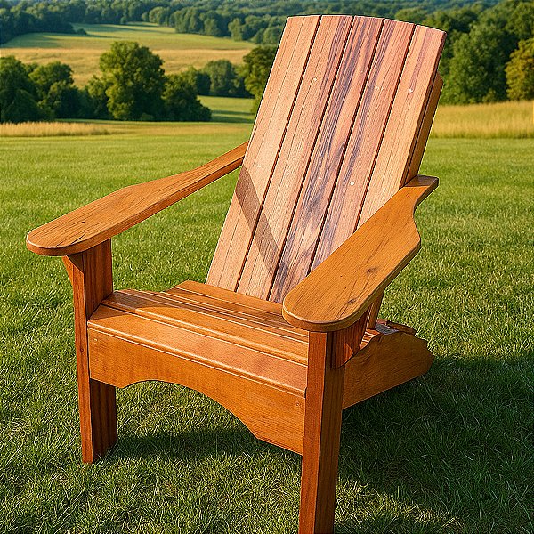 Cadeira Adirondack "Rabo de Pavão" - Projeto PDF Passo a Passo