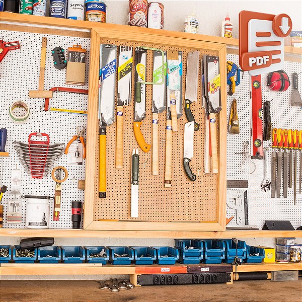 Painel de Ferramentas Empoeirados - Projeto em PDF Passo a Passo