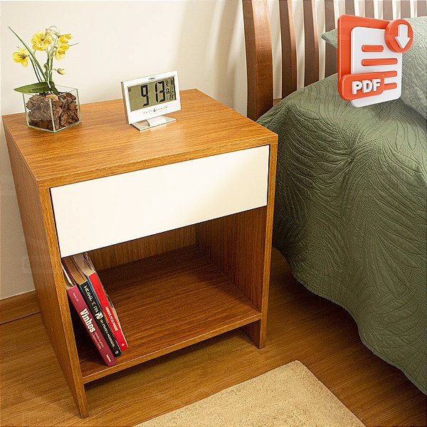 Mesa de Cabeceira Freijó - Projeto em PDF Passo a Passo