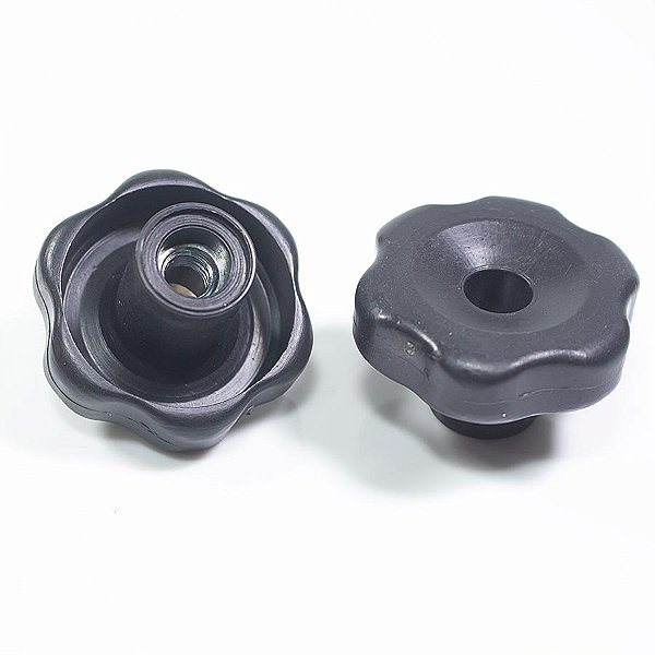 Manípulo Fêmea com Rosca 1/4" VAZADO - Kit com 10 unidades