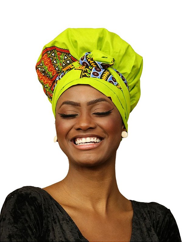 TURBANTE TOUCA FAIXA - AFRICANO