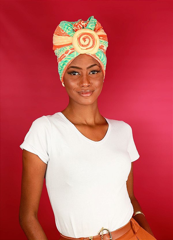 Turbante Flor - Multicor 04