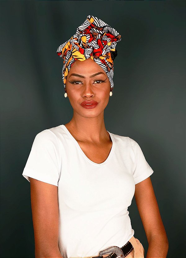 Turbante Africano - Multicor 40