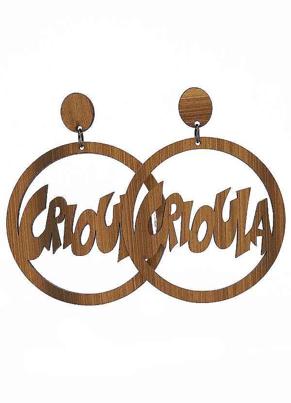 Brincos MDF  SIMPLES -CIRCULO -CRIOULA
