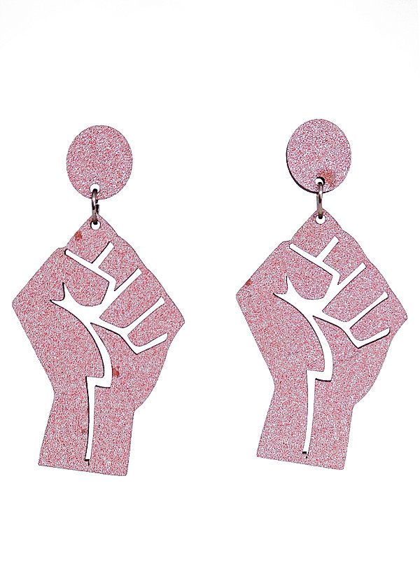 Brinco MDF Resistencia Brilhante Rose