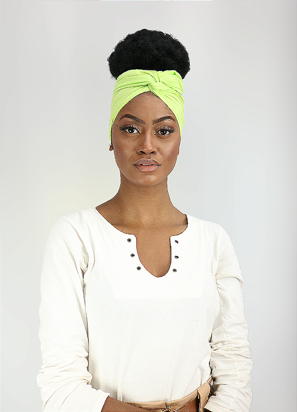 Turbante Aramado Viscose - Verde Neon