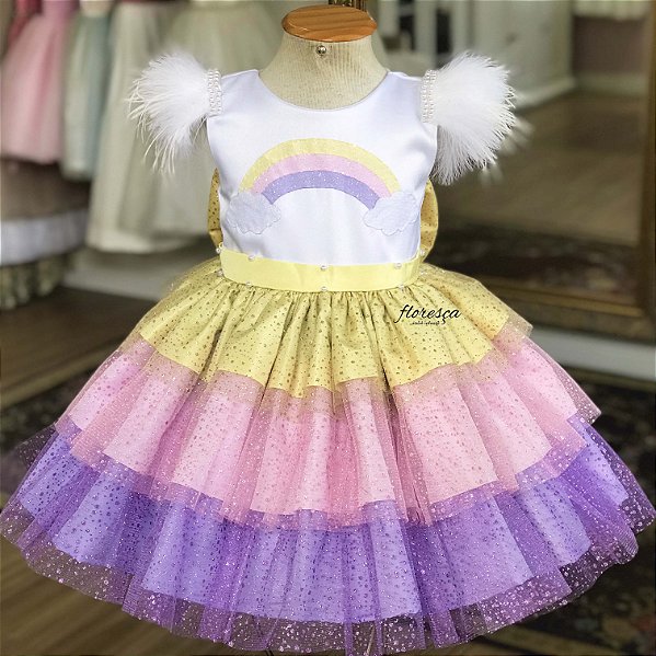Vestido Infantil Ursinhos Carinhosos