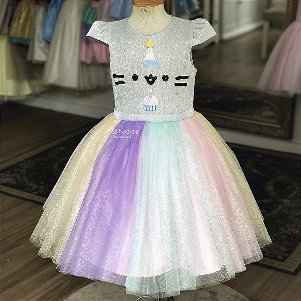 Vestido Infantil Pusheen Cat