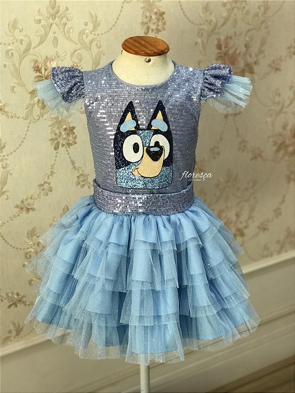 Vestido Infantil Bluey