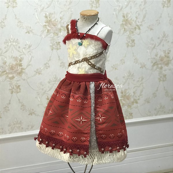 Vestido Infantil Moana 2