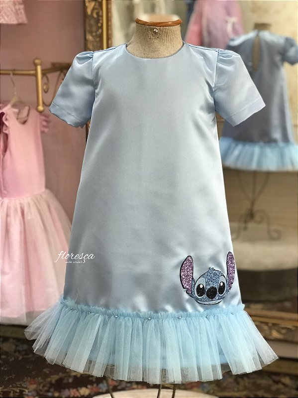 Vestido Infantil Stitch Trapézio