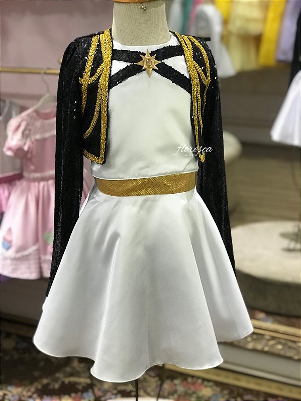 Conjunto Infantil Preto e Branco Rumi - Guerreiras do K-Pop