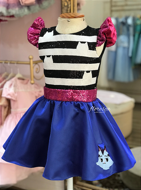 Vestido Infantil Casa Mágica da Gabby Godê - Gatuno