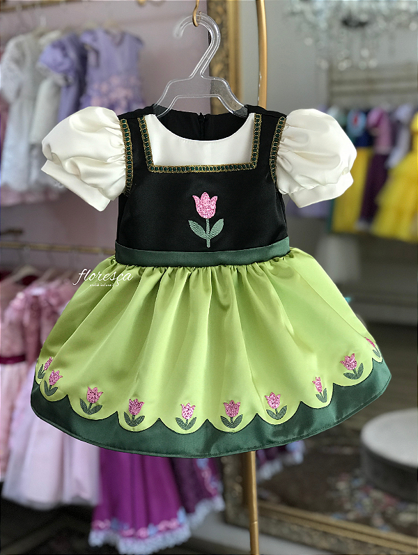 Vestido Infantil Anna Baby - Frozen