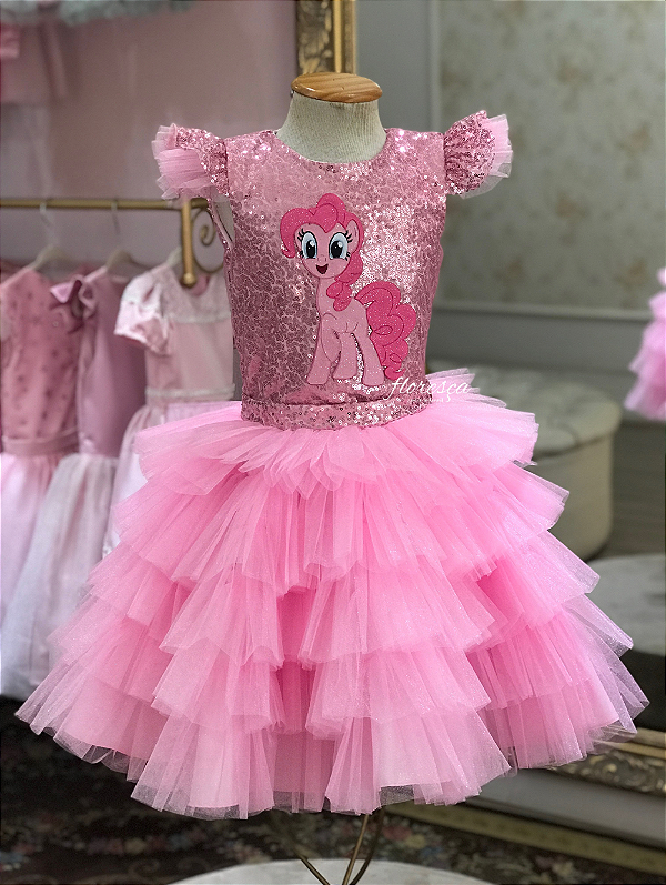 Vestido Infantil Pinkie Pie - My Little Pony