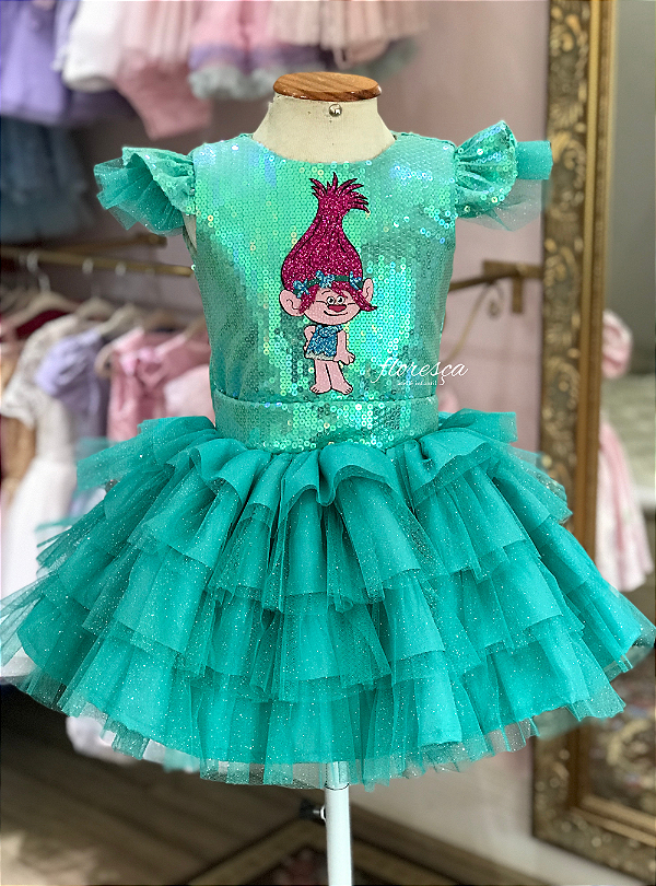 Vestido Infantil Poppy - Trolls