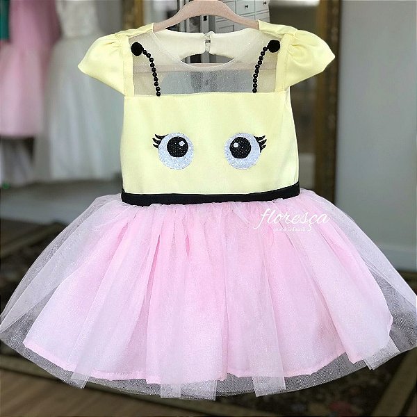 Vestido Infantil Abelhinha