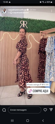 VESTIDO ÁGATHA ONÇA