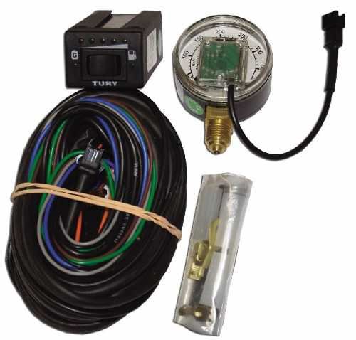 CHAVE COMUTADORA TURY T1000 KIT GNV CARBURADOR OU INJEÇÃO CHICOTE 6 METROS KOMBI GERAÇÃO 3