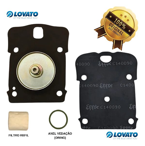 Reparo Membrana Redutor Lovato 5º Geração modelo Rmj3 e Rmj 3.2S do Kit Gnv Italiano