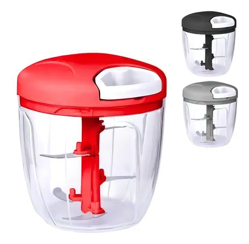Processador Manual de Alimentos 900 ml com 5 Lâminas Inox – Ref. 13559