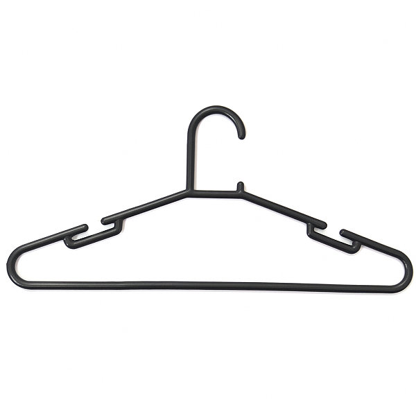 Cabide Adulto Preto – Kit com 10 unidades