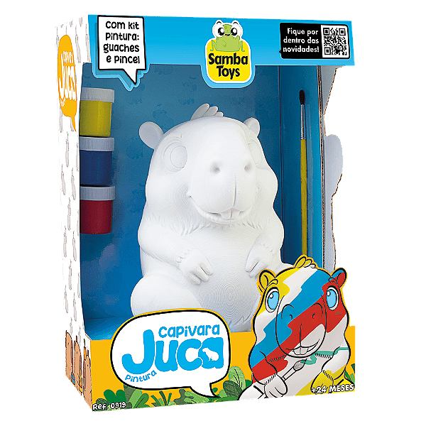 Juca Capivara Pintura 0919 Samba Toys – Vinil com Kit Guache