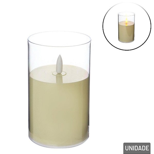 Vela decorativa dançante 12cm