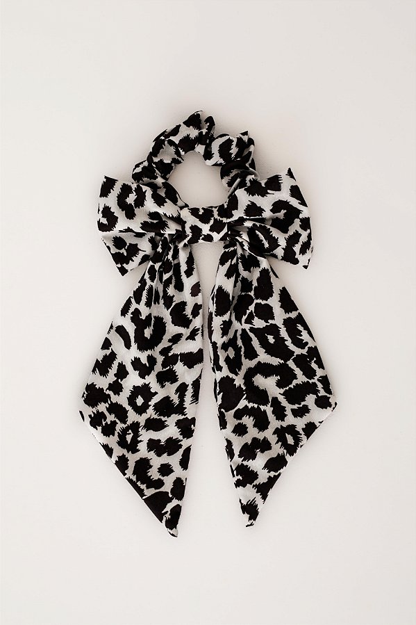 JC Scrunchie Laço Animal Print PB
