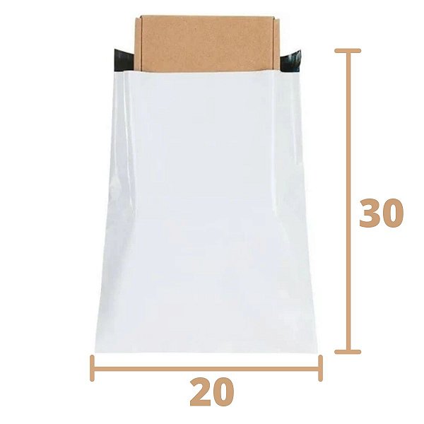 Envelope De Segurança Branco 20x30 Embalagem Para Envio Correios