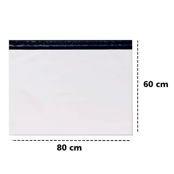 Envelope De Segurança Branco 80x60 Embalagem Para Envio Correios