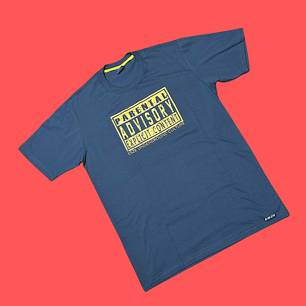 Camiseta ADV cinza estampa amarela