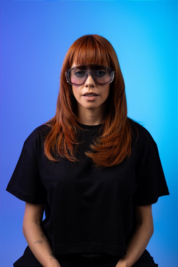 Óculos Future Lente Azul Lilás