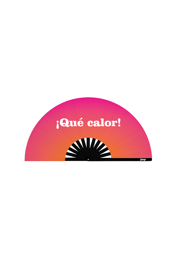 Leque Bambu ¡Qué Calor! Pink