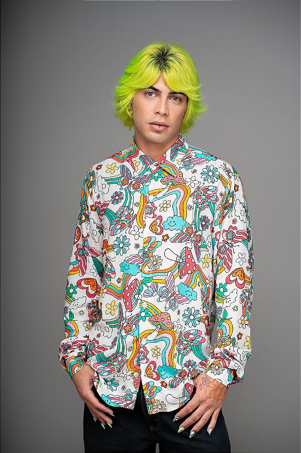 Camisa Sassy Psico Colorful