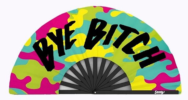 Leque Bambu Premium Bye Bitch New