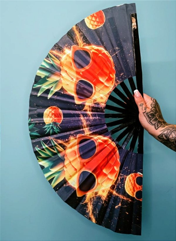 Leque Bambu Abacaxi Summer AC