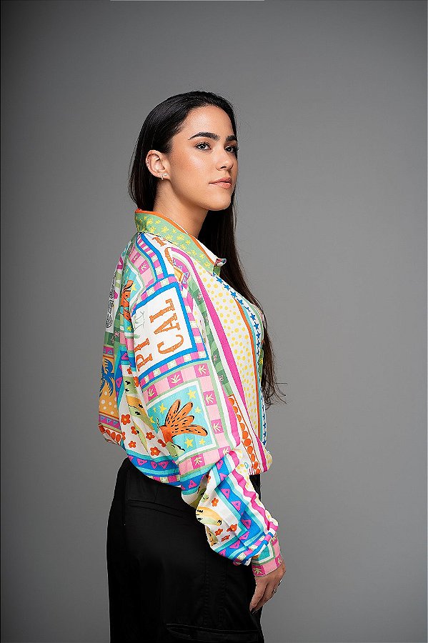 Camisa Sassy Banana Tropical White