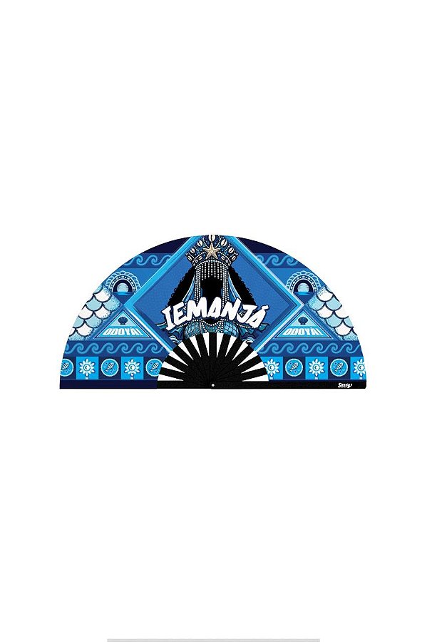 Leque Bambu Premium Orixá Iemanjá A/C