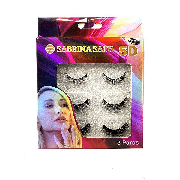 Cílios Postiços Magnéticos 3 Pares - Sabrina Sato