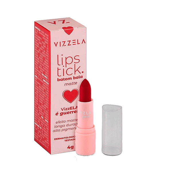 Batom Bala Cor 04 Guerreira - Vizzela